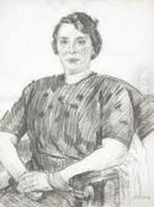 Portret Kobiety by Jozef Mehoffer