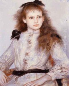 Portrait Of Madeleine Adam by Pierre Auguste Renoir