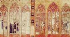 Projekt Dekoracji Scian I Okien Wnetrza Koscielnego, Ok. 1895 by Jozef Mehoffer