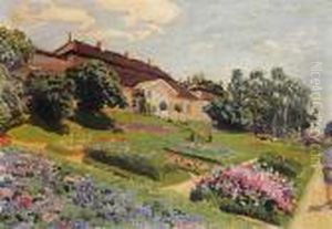 Widok Wiosenny Z Jankowki, 1908 - 1919 Widok Wiosenny Z Jankowki, 1908 - 1919