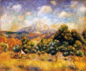 Mount Sainte Victoire2 by Pierre Auguste Renoir