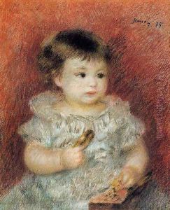 Portrait Of Lucien Daudet by Pierre Auguste Renoir
