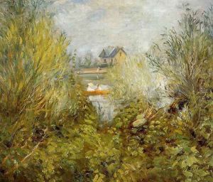 On The Seine Near Argenteuil by Pierre Auguste Renoir