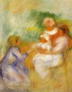 Women And Child by Pierre Auguste Renoir