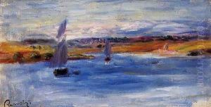 Sailboats by Pierre Auguste Renoir