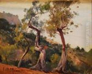 Paisaje De Mallorca Con La Sierra De Tramontana Al Fondo by Eliseu Meifren i Roig