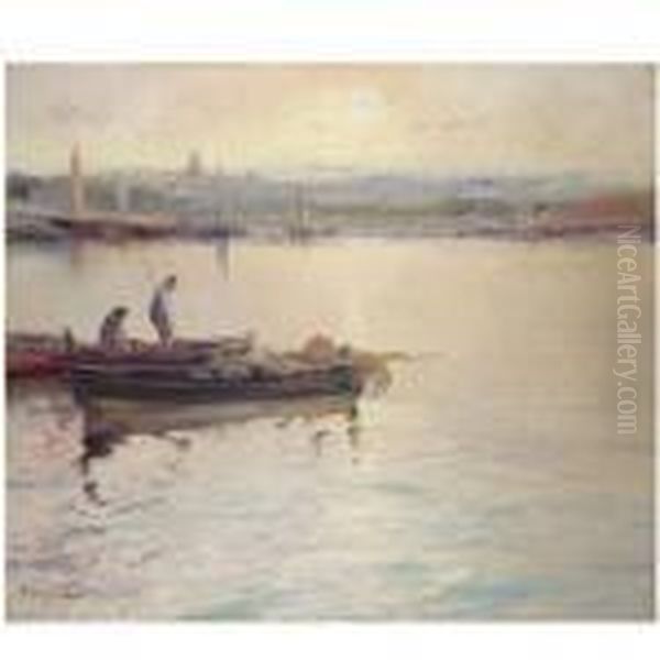 Pesqueros Al Atardecer (fishing Boats At Sunset) - view 1