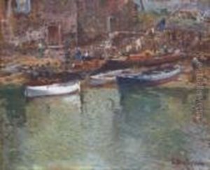 Barcas En Un Puerto Barcas En Un Puerto
