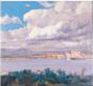 Bahia De Palma De Mallorca (a View Of Palma De Mallorca) by Eliseu Meifren i Roig