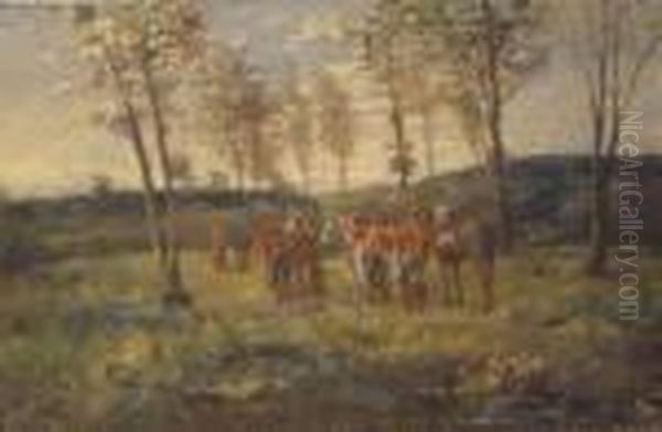 Cavalry Troup Dismounted - view 1