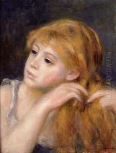 Head Of A Young Woman9 by Pierre Auguste Renoir
