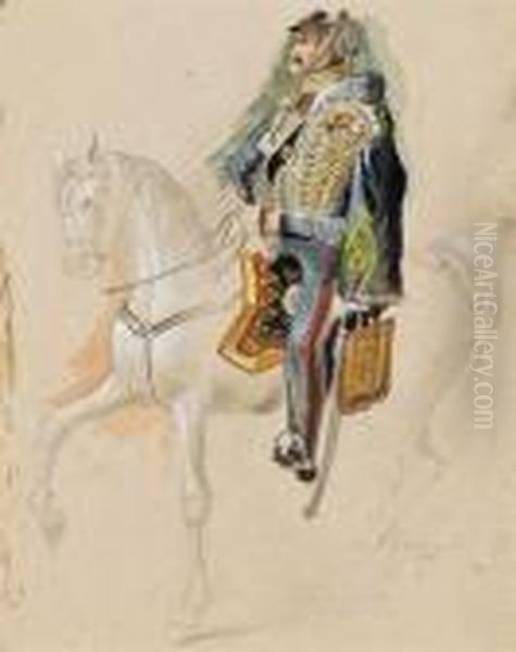Officier A Cheval - view 1