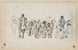 Etude Pour "les Forcats" by Jean-Louis-Ernest Meissonier