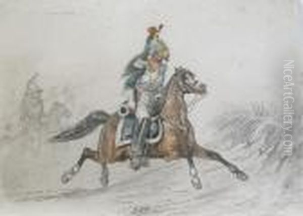 An Officer On His Charger - view 1