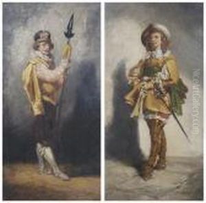 A Pair Of Works Depicting French Officers by Jean-Louis-Ernest Meissonier