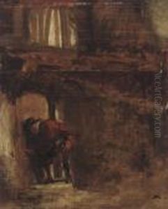 A Man Entering A House by Jean-Louis-Ernest Meissonier