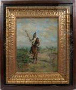 Etude De Cuirassier Chargeant. by Jean-Louis-Ernest Meissonier