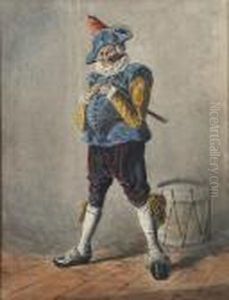 A Portrait Of A Drummer by Jean-Louis-Ernest Meissonier