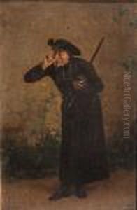 A Priest Taking Snuff by Jean-Louis-Ernest Meissonier