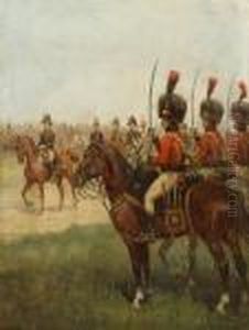 A Napoleonic Military Review by Jean-Louis-Ernest Meissonier