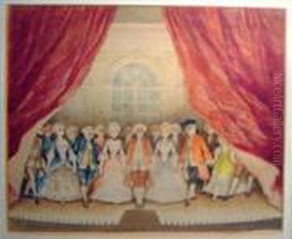 Attributed To Jean Lewis Ernst Meissonier , 'on The Stage' - view 1