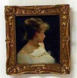 Female Portrait Looking Left by Jean-Louis-Ernest Meissonier