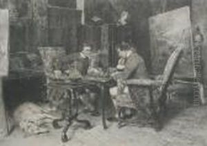 A Game Of Chess by Jean-Louis-Ernest Meissonier
