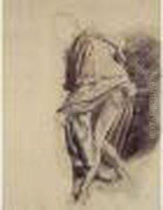 Etude De Personnage Drape by Jean-Louis-Ernest Meissonier