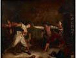 Le Combat, Circa 1880 by Jean-Louis-Ernest Meissonier