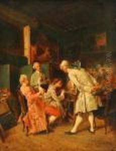 Les Amateurs De La Peinture by Jean-Louis-Ernest Meissonier