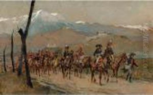 Bonaparte, Armee D'italie, Traversee Des Alpes by Jean-Louis-Ernest Meissonier