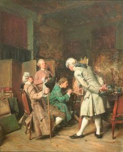 Les Amateurs De Peinture by Jean-Louis-Ernest Meissonier