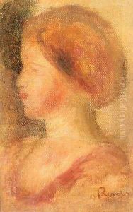 Portrait Of A Young Girl2 by Pierre Auguste Renoir