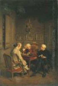 La Partie D'echecs by Jean-Louis-Ernest Meissonier