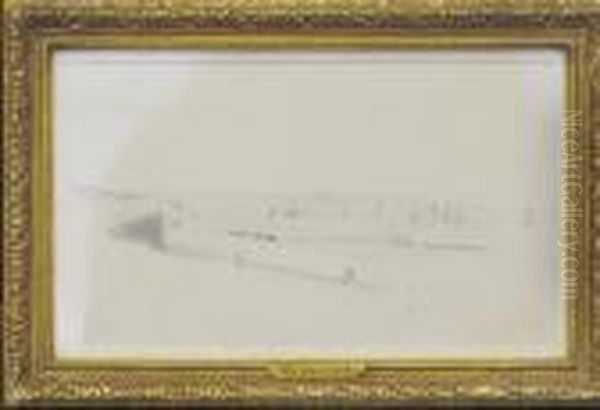 Seascape With Fishing Boats And Shipping In Harbor - view 1