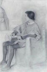 Seated Boy With A Book