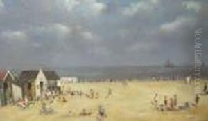 A Busy Beach Scene