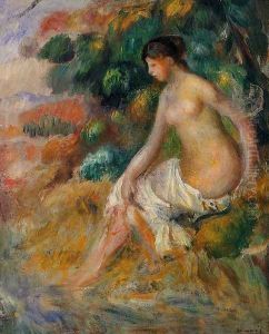 Nude In The Greenery by Pierre Auguste Renoir