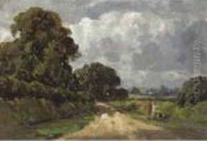 A Countyry Lane by Campbell A. Mellon