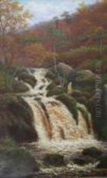 Falls On The Burbadge, Nr. Grindleford Bridge, Derbyshire - view 1