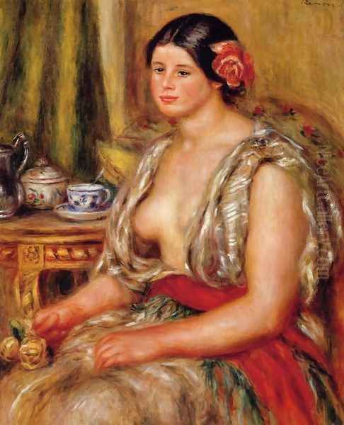 Young Woman Seated In An Oriental Costume - view 1
