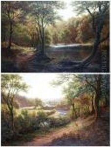 River Wharfe At Bolton Abbey by William Mellor