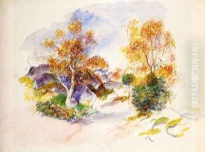 Landscape with Trees by Pierre Auguste Renoir