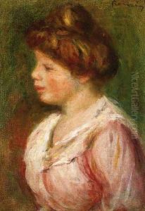 Portrait Of A Young Woman4 by Pierre Auguste Renoir