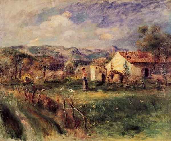 Young Woman Standing Near A Farmhouse In Milly - view 1