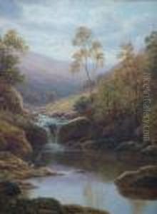 'near Middlesmoor, Nidderdale 
And Helks Ghyll, Yorkshire', Pair Of Oils, Signed, Board, 12
