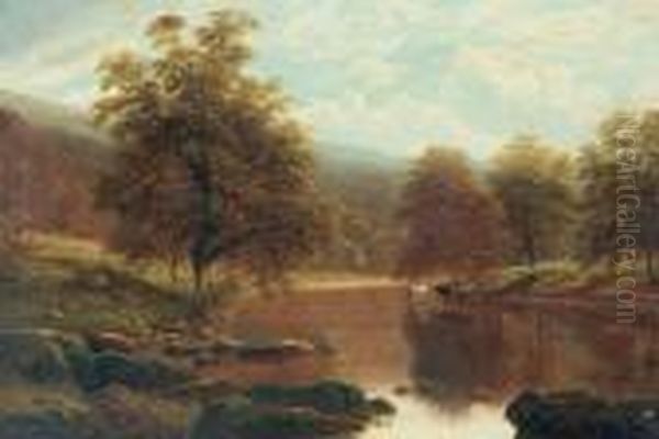 The Wharfe, Bolton Woods. - view 1