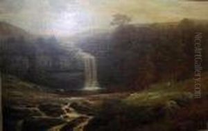 Hardraw Falls, Teesdale by William Mellor