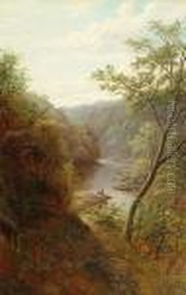 'wharfe Above The Strid, Bolton
Woods, Yorskhire'; 'a Peep Of Bolton Abbey, From The Strid, Yorkshire' - view 1