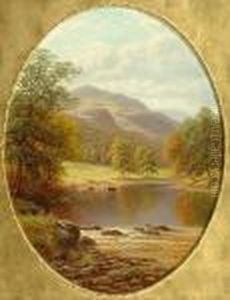 'on The Wharfe, Yorkshire'; 'rydal Lake, Westmoreland' by William Mellor